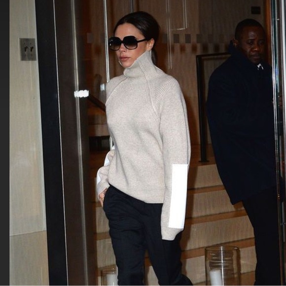 Club Monaco Sweaters - 100% CASHMERE CLUB MONACO SWEATER WITH PATCHES. MAJOR VICTORIA BECKHAM VIBES!